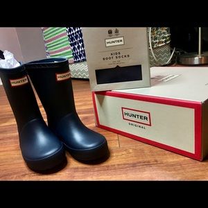 Kids Hunter Boots and Boot socks